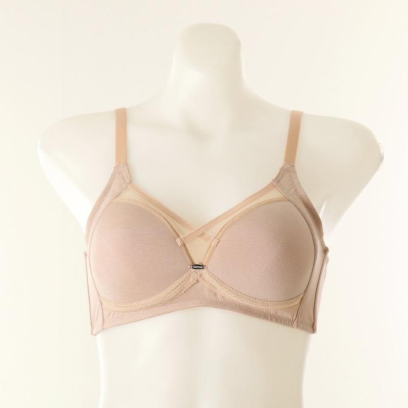 快適で楽な着用が可能な人絹ノーワイヤーブラABカップ(WBRX105)