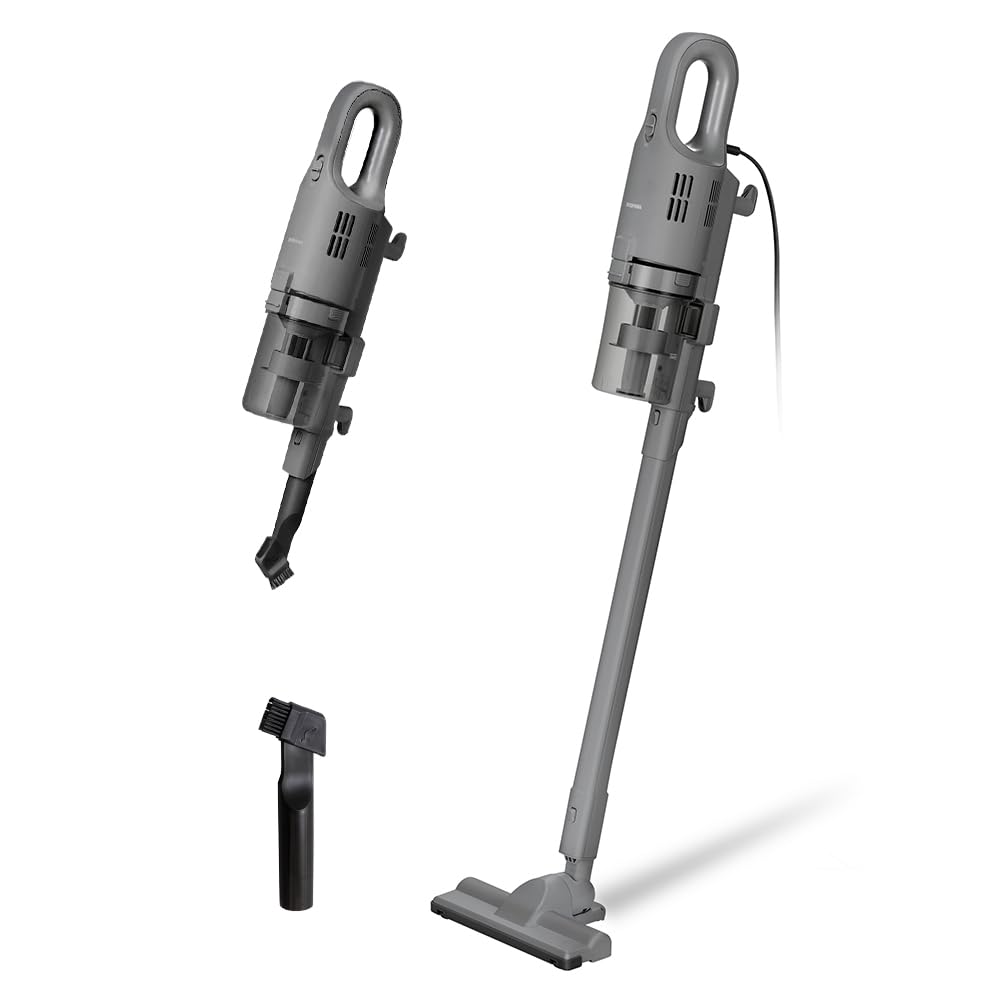 全国送料無料 【Amazon.co.jp限定】 アイリスオーヤマ 掃除機 コード式 サイクロン 軽量 スティッククリーナー 2WAY AZ-SCA-112 ダークグレー