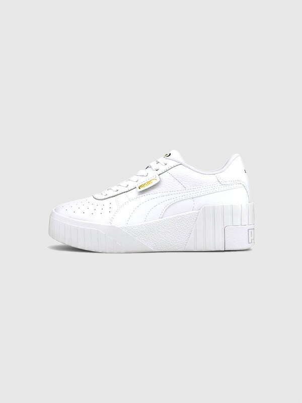 PUMA プーマ 厚底 スニーカー ウィメンズ 厚底 白 CALI ウェッジ CALI WEDGE 脚長 美脚 ウェッジソール 5cm 厚底シルエット 373438