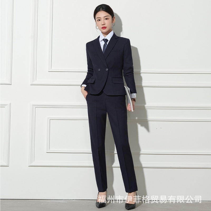 プレミアム ビジネススーツ レディース 2024年春夏 ブレザーケース 作業服 ホテル営事業部 フロント作業服