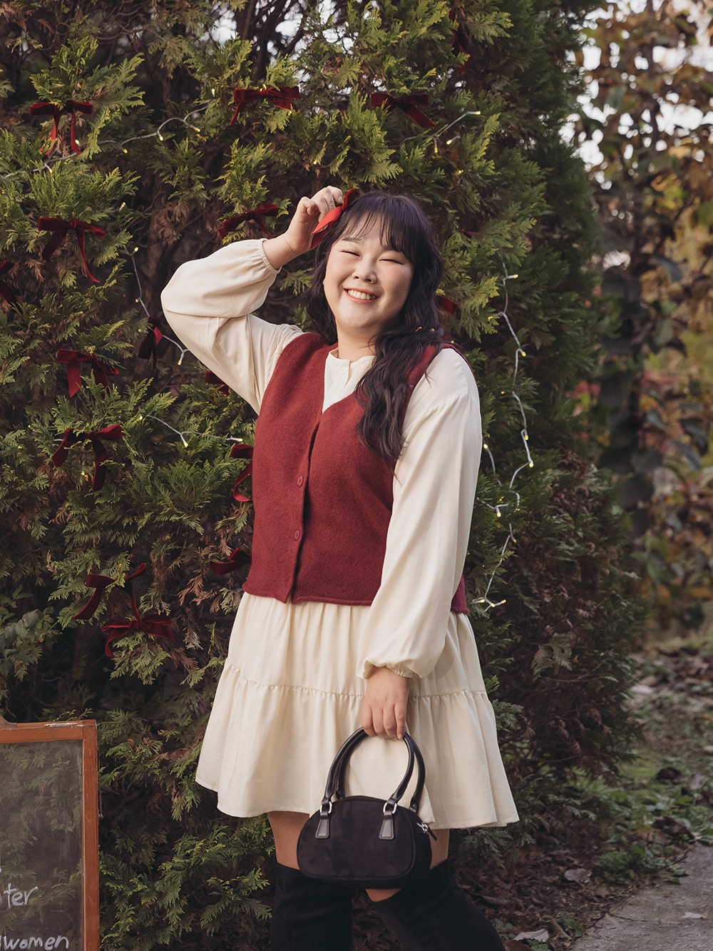 [09WOMEN] ピンタックミディワンピース