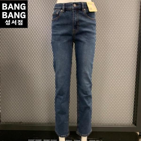HC04 秋冬 女性 裏起毛 ストレート スパンジーンズ ウエスト内側バンド 暖かいデニムパンツ N (S43262773)
