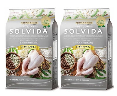 他サイト： ソルビダ グレインフリー チキン 室内飼育7歳以上用 900g ドッグフード SOLVIDAの商品画像