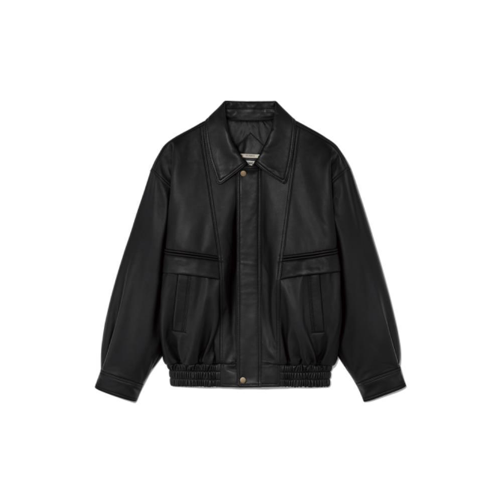 GLOWNY G LEATHER JACKET BLACK GC24WTJP001BK