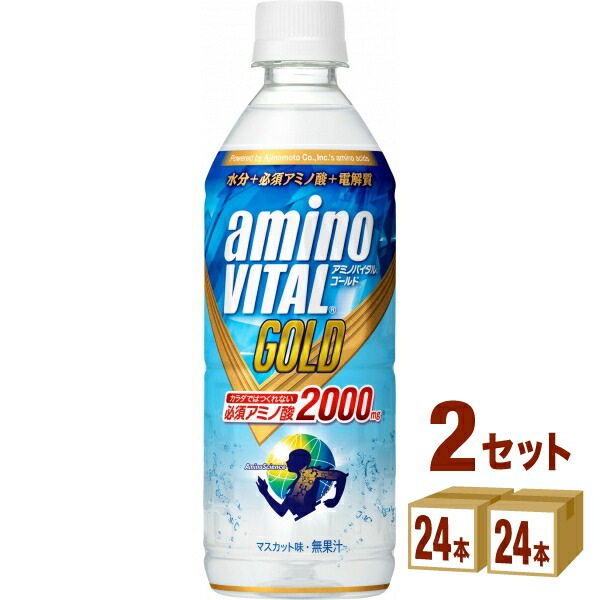 【特売】 アミノバイタルGOLD ドリンク 555ml ペットボトル555ml 2ケース (48本) 飲料