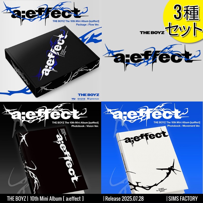 [3種SET] Photobook Ver. 2種 + Flow Ver. 1種 THE BOYZ アルバム 10th Mini [ aeffect ] /チャート反映 +Shop Gift