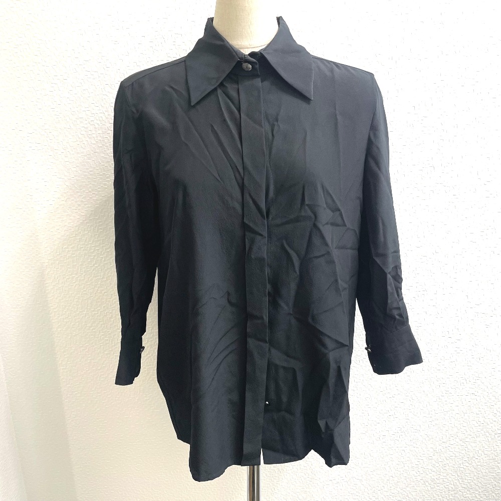 長袖シャツ P52246 トップス シャツ 15B アパレル ブラウス シルク ブラック 38,610円