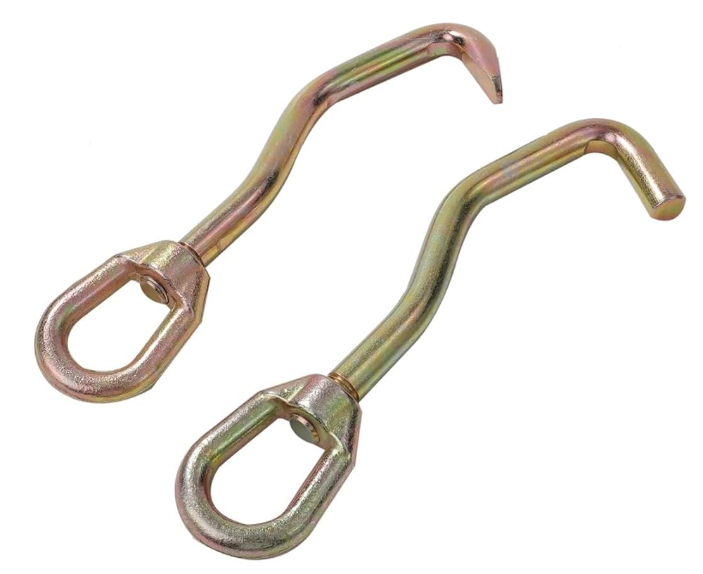 L型 L字 フック 先端形状 平型 丸型 2個セット 鈑金 修理 フレーム 修正 ボディー プーラー 自動車 修復 引き出し 工具 2t 汎用 社外品