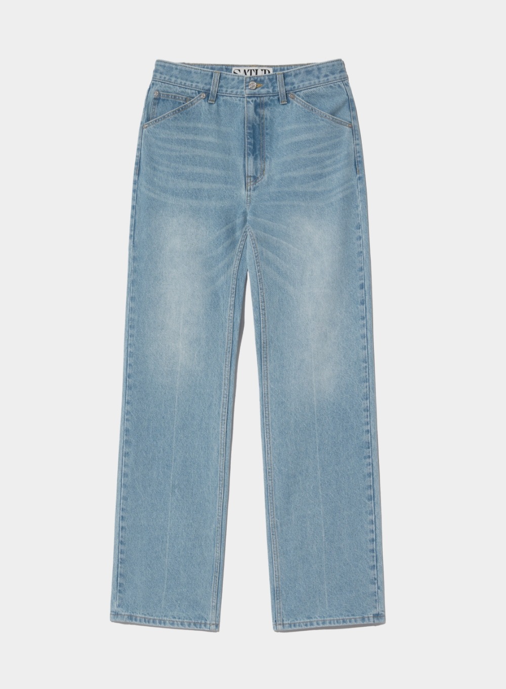【SATUR】 CLASSIC CHELSEA DENIM PANTS : LIGHT WASHED BLUE