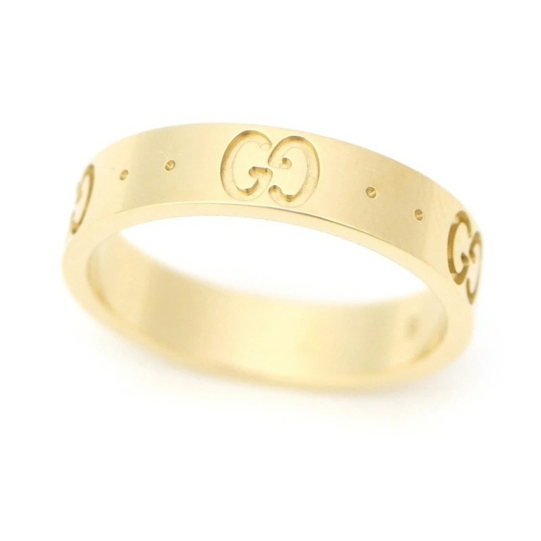 グッチ GUCCI 指輪 アイコンリング /ゴールド/K18YG ＃9 【中古】(68531)