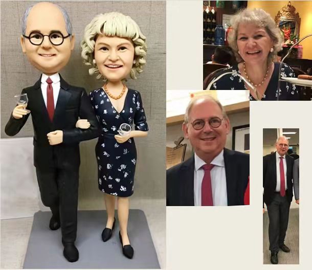 【オーダーメイド】3D肖像画 似顔絵 人形 フィギュア 結婚祝い 周年記念日 カップル 彼氏 彼女 夫婦 両親 贈呈品 記念品