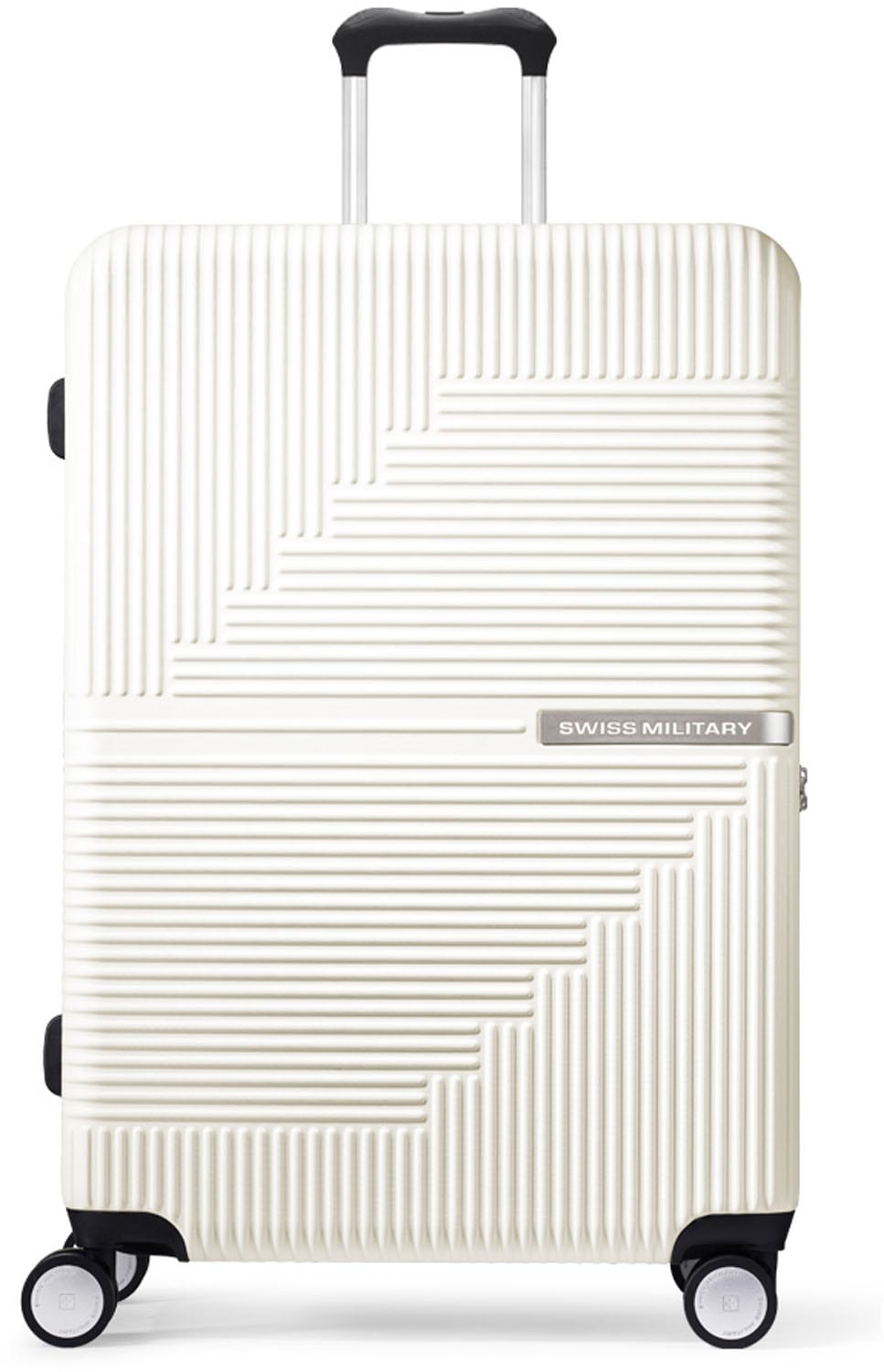 SWISS MILITARY(スイスミリタリー)SWISS MILITARY(スイスミリタリー)ジェネシス LLサイズ 74L 66cm 5cm拡張 TSAロック スーツケースカバー・ネームタグ付き
