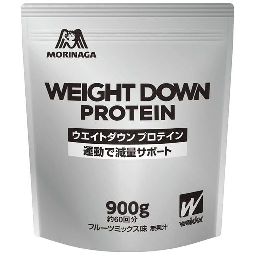 森永製菓 森永 ウエイトダウンプロテイン フルーツミックス味 900g (約60回分) ウイダー ウエイトダウン ホエイプロテイン ボディメイク カルニチン・ヒスチジン配合