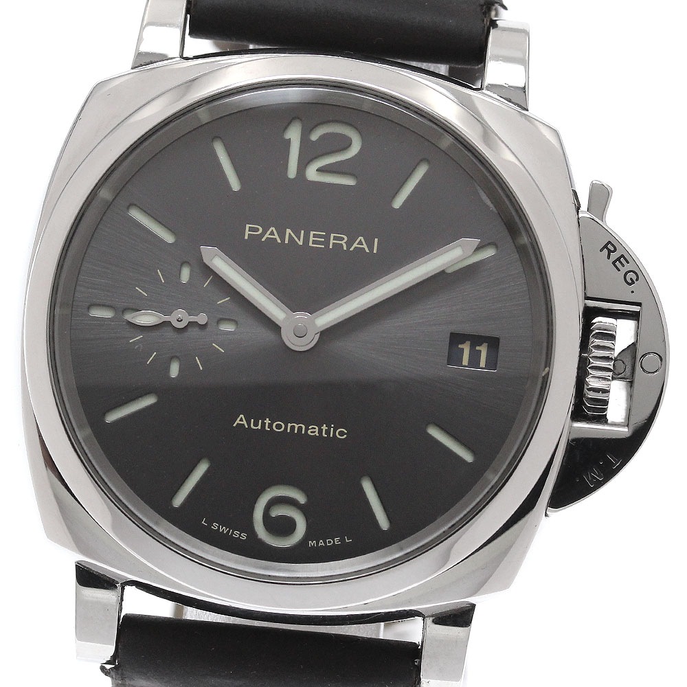 パネライ PANERAI PAM00755 ルミノール ドゥエ 3デイズ アッチャイオ 自動巻き ボーイズ 保証書付き_956161【中古】