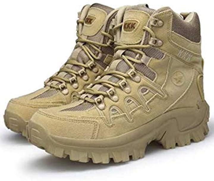 ナイトレイド メンズ ミリタリー ブーツ アウトドア シューズ 登山 靴 ブラウン 27.0cm(ブラウン 27.0cm, 26.0 cm 2A)