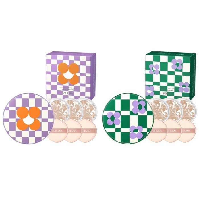 [K] AGE 20S Lucky ラッキーフラワー Pact 本品 個+refill3個