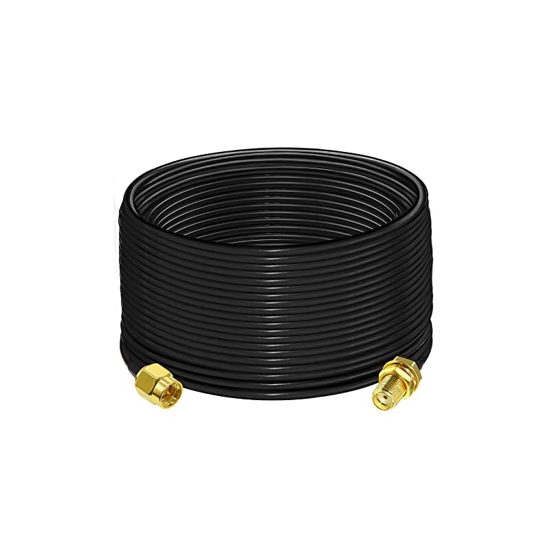 SMA 延長 ケーブル RG58 65.6ft（20M）TUOLNK SMAオス-SMAメス 同軸 ケーブル 3G 4G LTE WiFi アンテナ 無線 LAN 低損失 RF 同軸 アセンブリ ケー
