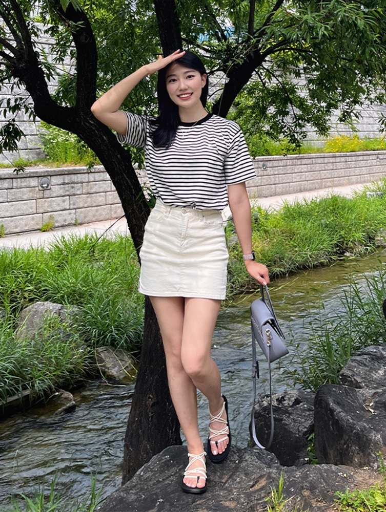 ベーシック ストライプ Tシャツ(SA5STL3)