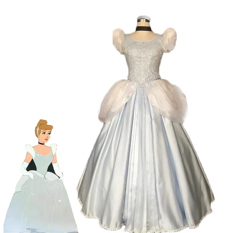 シンデレラ ドレス Cinderella コスプレ 変身 仮装 変装 ロングドレス プリンセス シンデレラドレス ハロウィン ステージ服 舞台 演出服