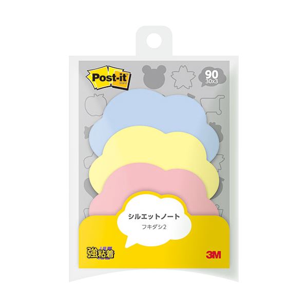 (10個セット) 3M Post-it ポストイット シルエットノート 強粘着 フキダシ2 3M-SSS-FKR2X10