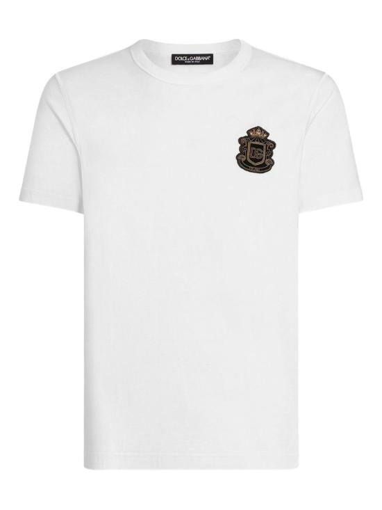 DOLCE & GABBANA Men T-Shirts G8PT1ZG7PZU W0800 White