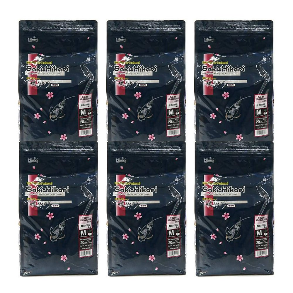 鯉の餌　咲ひかり　色揚用　浮上　Ｍ　２ｋｇX６袋　錦鯉　餌　飼料　お一人様１点限り　ＣＲＣ10―41―70―10―00