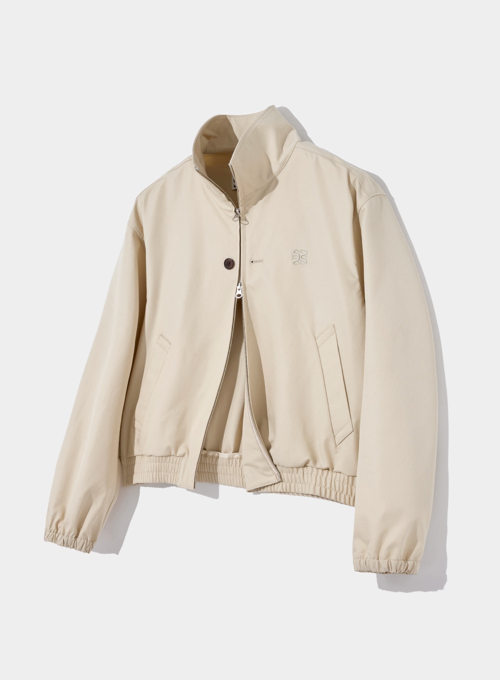 [SATUR]Lecce Two Tone ジップアップ ジャケット★新作・24SS★ SATUR]Lecce Two Tone ジップアップ ジャケット☆新作・24SS☆