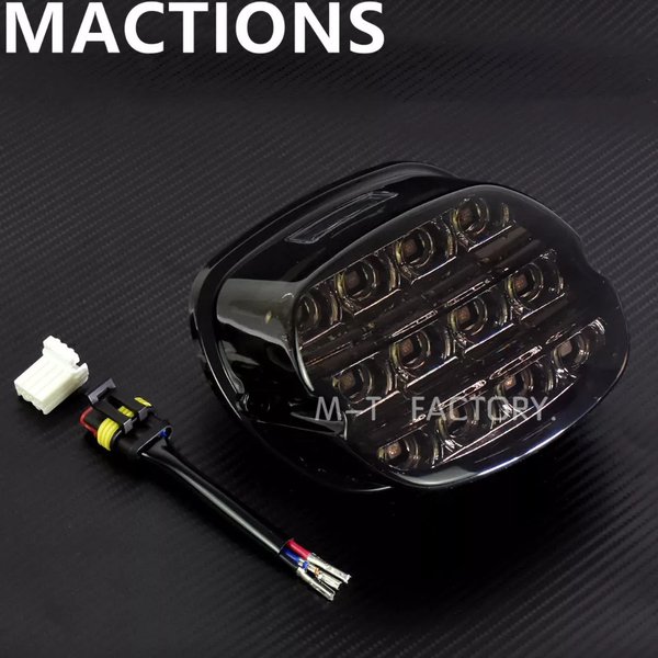 ハーレースポーツスター883 1200 xl ツーリングエレクトラグライドflht flhtciロードキングダイナ用モーターサイクルLED ブレーキテー