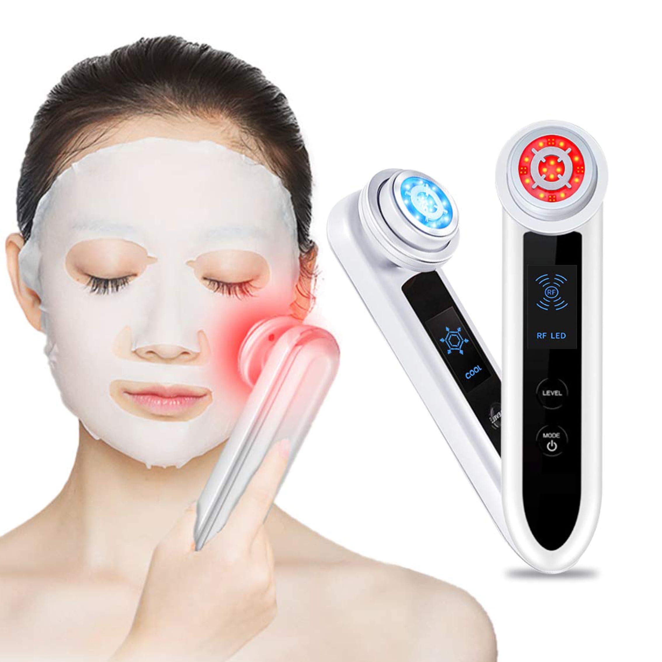 1台7役 美顔器 RF/EMS/イオン導出入/フオトPLUS/冷却 オールインワンエイジングケア美顔器 美容器 ピーリング 深層温熱 冷却 しわ たるみ改善 持ち運び便利