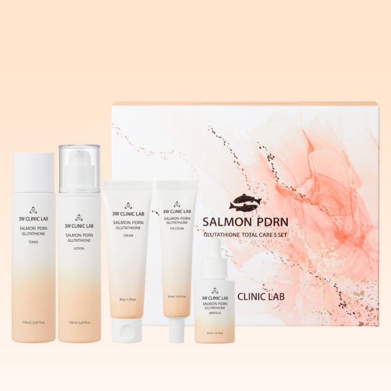 3Wクリニック ラップ サーモン PDRN グルタチオン トータルケア 5種セット