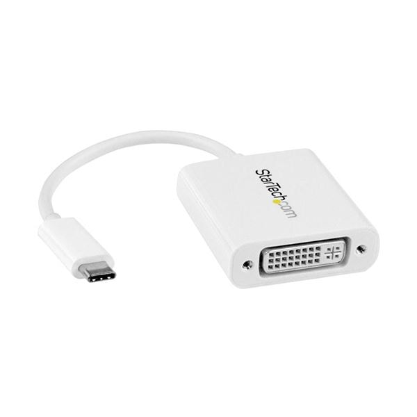 StarTech.com USB TypeC-DVI 変換ディスプレイアダプタ 1920x1200対応 ホワイト CDP2DVIW1個