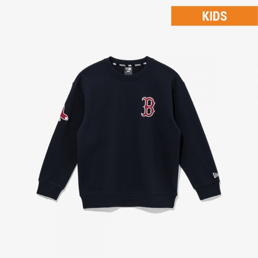 MLB キッズ ボストンレッドソックス チームロゴ スウェット イブニングブルー