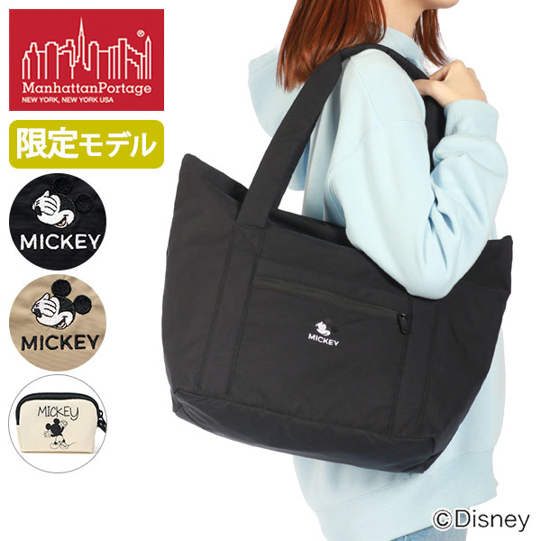 日本正規品 レディース メンズ 大きめ A4 ファスナー付き 軽量 ブランド Mickey Mouse 2024 Longacre Square Tote Bag 24 MP1397TASMIC24