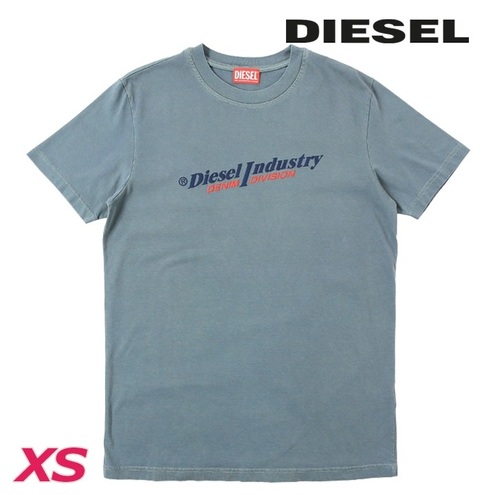 半袖Tシャツ カットソー メンズ T-DIEGOR-IND ウォッシュ加工 エンボスロゴプリント die-m-t-f4-41h