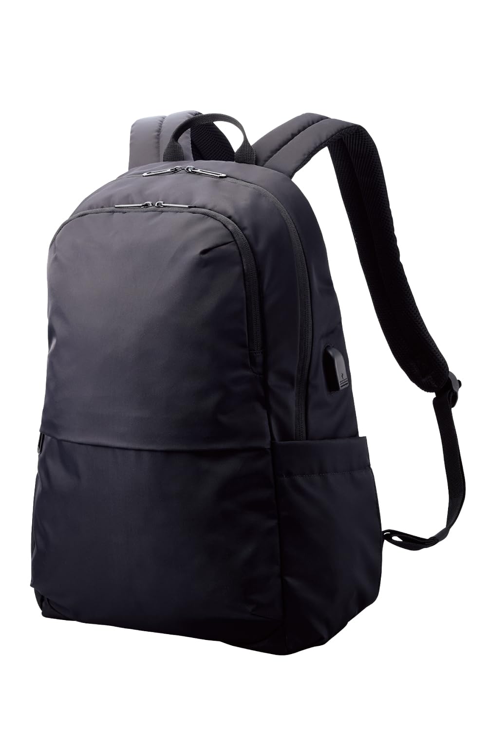 エレコム リュック ビジネスリュック バックパック 14インチ 21L 撥水加工 背面エアメッシュ USBポート搭載 ブラック BM-F05XBK