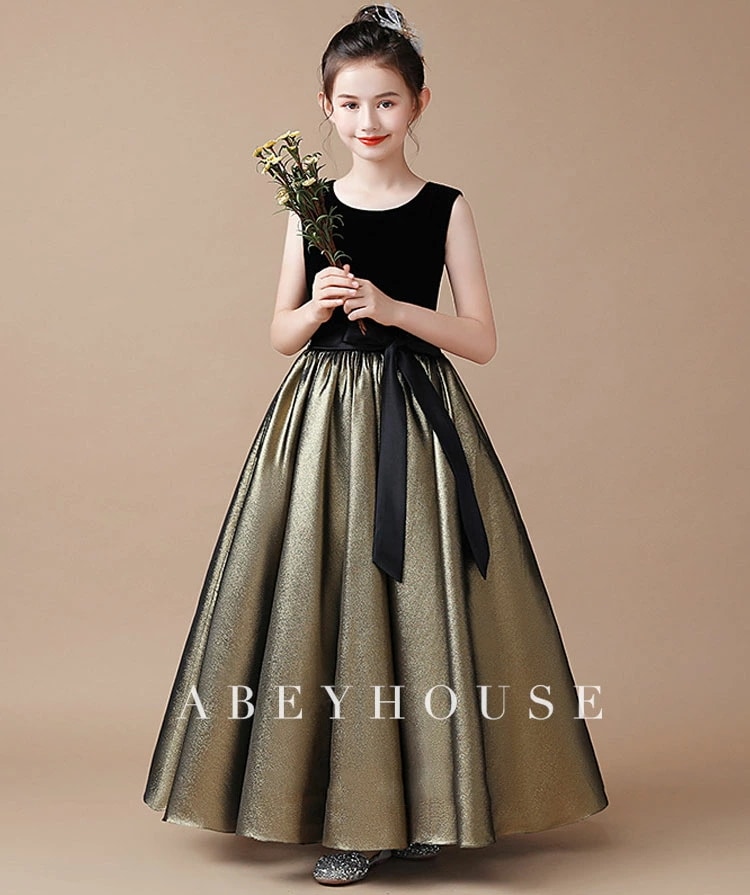 【高級豪華ドレス】 子供ドレス 発表会ドレス ジュニアドレス 女の子 ロングドレス コンクール ドレス 子供ドレス ワンピース ピアノ 子どもドレス 発表会 結婚式 キッズドレス 160 150 14