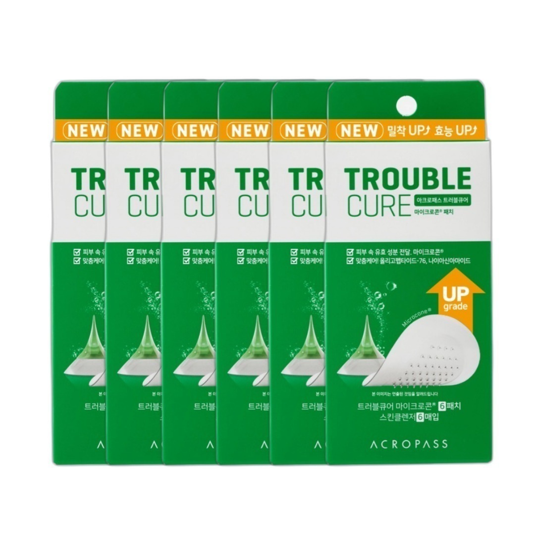 【正規品】 Trouble Cure 6枚入りx6個/ Care Patch / ニキビパッチ ニードル / トラブルキュアー