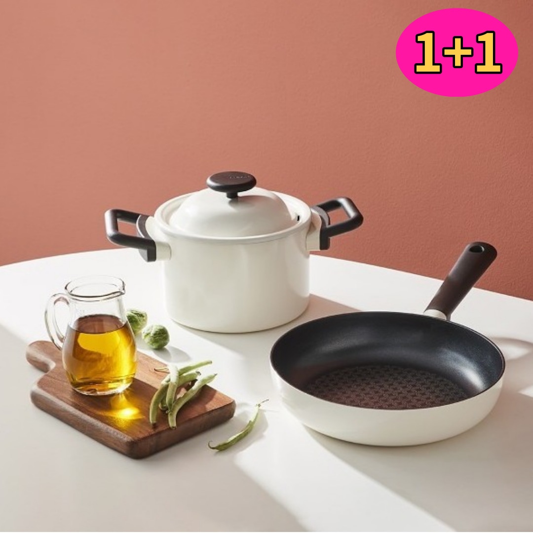 [デコール IH] 深い 譲受 なべ 18cm +フライパン 24cm セット 8,133円