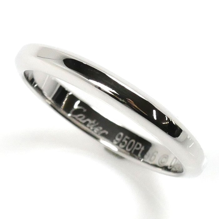 CARTIER カルティエ Pt950プラチナ リング・指輪 B4041256 15.5号 56 4.9g ユニセックス 中古 美品