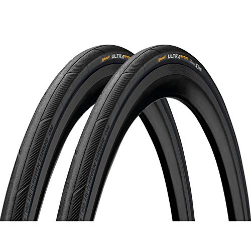 コンチネンタル Ultra Sport 3 Black-Black 700×28C FB (0150466) バイシクル タイヤ ： ブラック CONTINENTAL [並行輸入品]