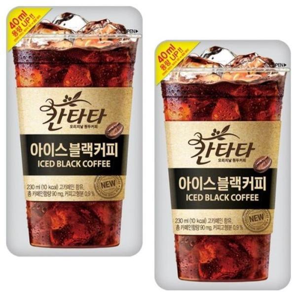 OFJ045PSロッテ カンタータ アイス ブラックコーヒー 230ml 20パック