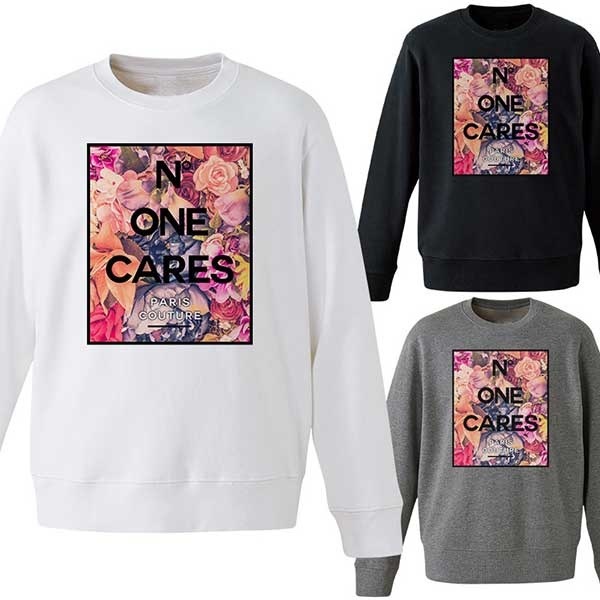 Bitter ビター系 カジュアル パロディ パリ ナンバリング 長袖 トレーナー Sweatスウェット Design Flower Cares One N サファリ ファッション Safari パーカー トレーナー 訳あり Www Quartzhotel Mx