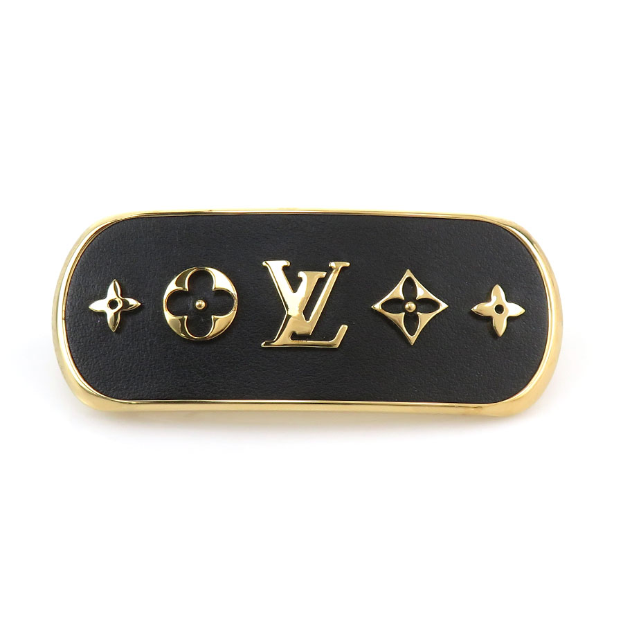 ルイ ヴィトン LOUIS VUITTON バレッタ バレッタ クルーザー メタル ブラック/ゴールド レディース M00564 h32178i
