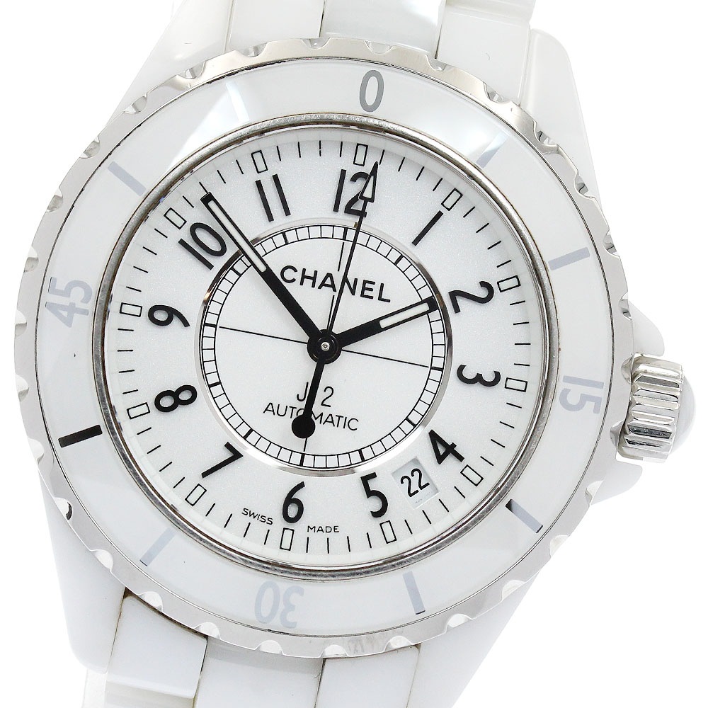 シャネル CHANEL H0970 J12 白セラミック 自動巻き メンズ 保証書付き_921965【中古】