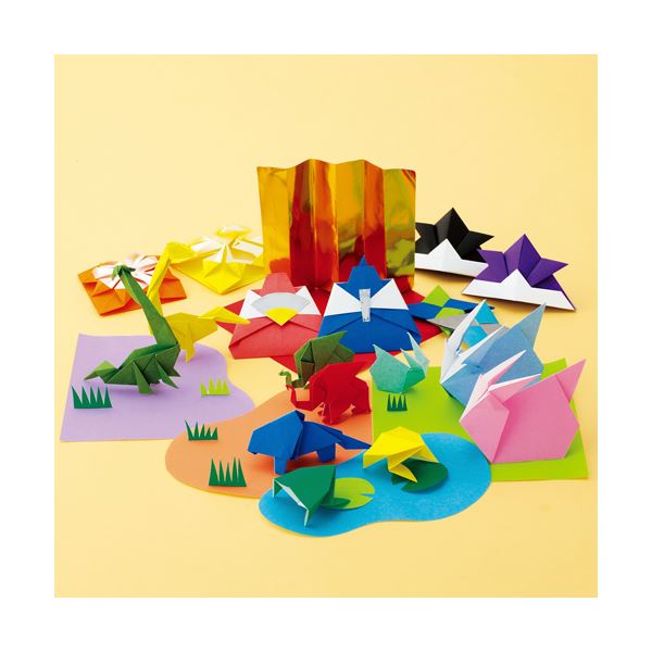 (まとめ) コクヨ (ひらめきッズ)徳用教育おりがみ GY-YAD101 1パック(300枚：100枚×3冊) (×10セット)