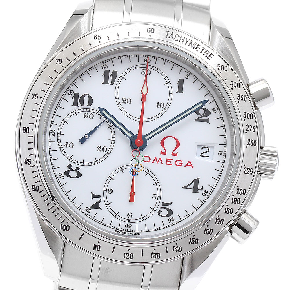 オメガ OMEGA 323.10.40.40.04.001 スピードマスター オリンピックコレクション クロノグラフ 自動巻き メンズ _891622【中古】