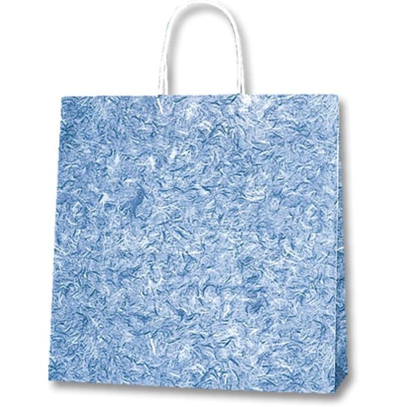 （まとめ買い）シモジマ HEIKO 手提げ紙袋 25チャームバッグ 25CB 3才 雲竜 青 50枚 幅320xマチ115x高310mm 003260201 [x3セット]