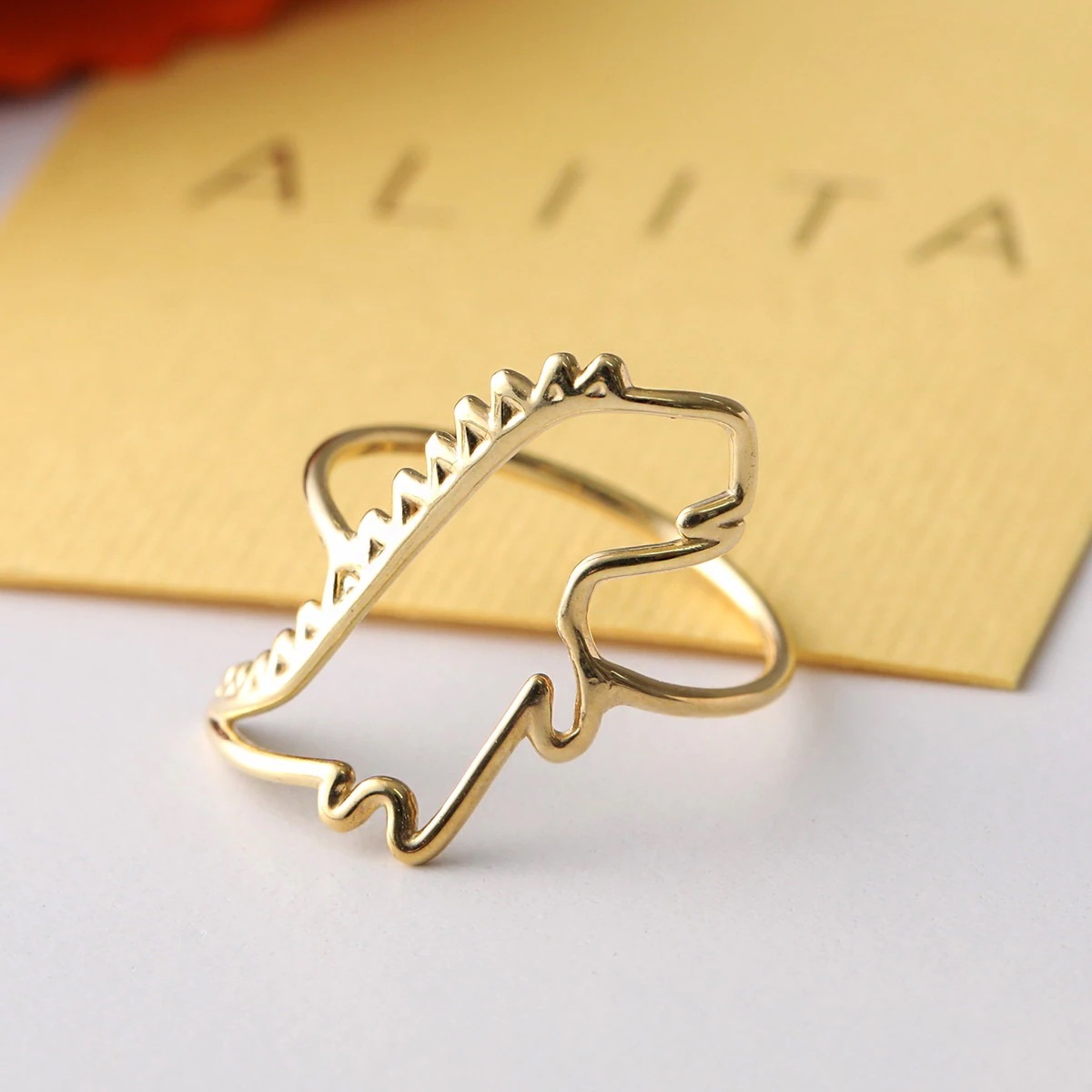 ALIITA アリータ リング DINO PURO RING レディース 指輪 恐竜 モチーフ アクセサリー YELLOW-GOLD-9KT