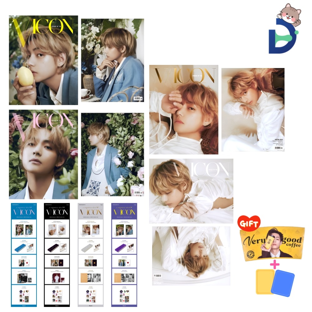 [BTSテテ] DICON ISSUE N 16 V : VICON V (テテカップホルダー+bts 非公式 グッズ トレカ ランダム 贈呈)