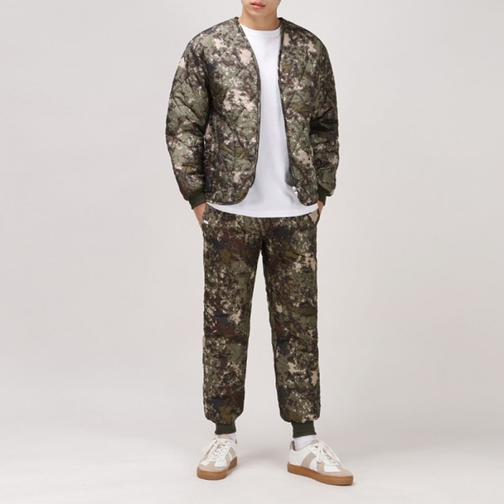 （黄水）国産デジタルVネック襟付きウィンタースーツセットSDPD4359